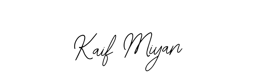 Bearetta-2O07w is a professional signature style that is perfect for those who want to add a touch of class to their signature. It is also a great choice for those who want to make their signature more unique. Get Kaif Miyan name to fancy signature for free. Kaif Miyan signature style 12 images and pictures png