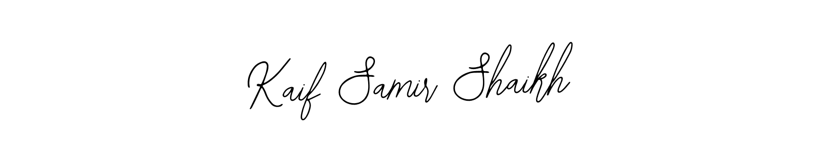 Also You can easily find your signature by using the search form. We will create Kaif Samir Shaikh name handwritten signature images for you free of cost using Bearetta-2O07w sign style. Kaif Samir Shaikh signature style 12 images and pictures png