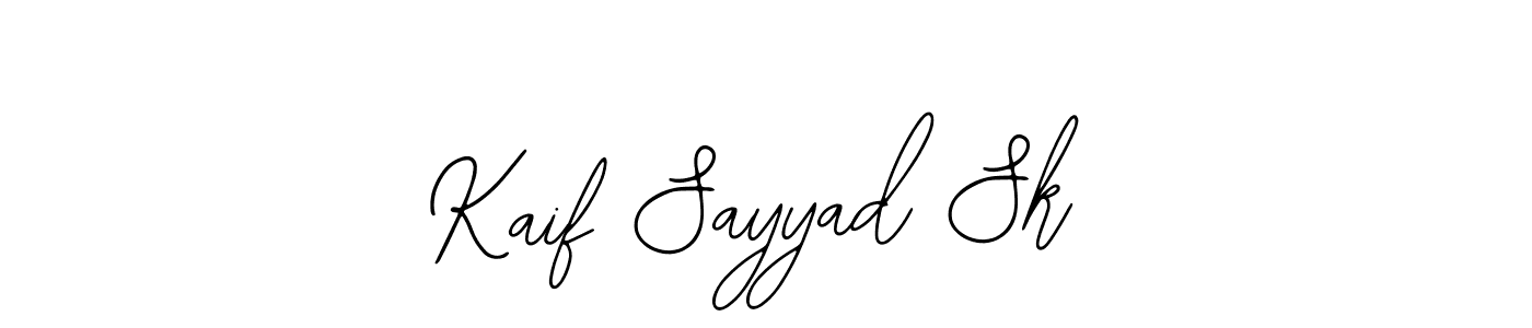 How to Draw Kaif Sayyad Sk signature style? Bearetta-2O07w is a latest design signature styles for name Kaif Sayyad Sk. Kaif Sayyad Sk signature style 12 images and pictures png