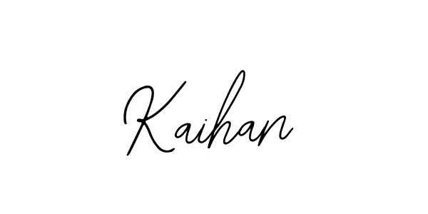 Design your own signature with our free online signature maker. With this signature software, you can create a handwritten (Bearetta-2O07w) signature for name Kaihan. Kaihan signature style 12 images and pictures png