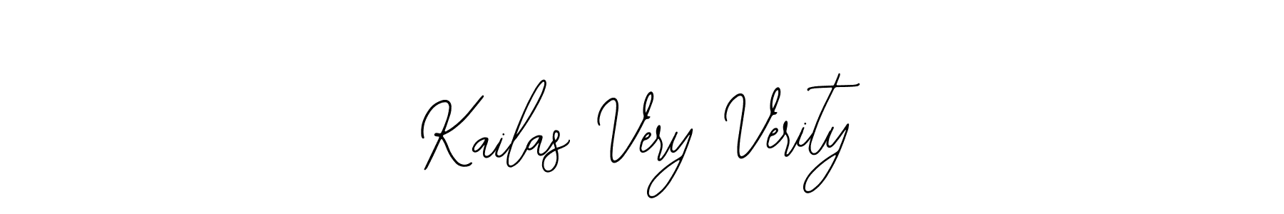 How to make Kailas Very Verity name signature. Use Bearetta-2O07w style for creating short signs online. This is the latest handwritten sign. Kailas Very Verity signature style 12 images and pictures png