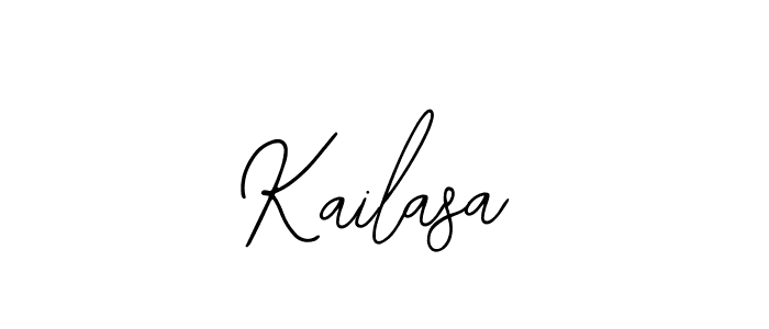 You should practise on your own different ways (Bearetta-2O07w) to write your name (Kailasa) in signature. don't let someone else do it for you. Kailasa signature style 12 images and pictures png