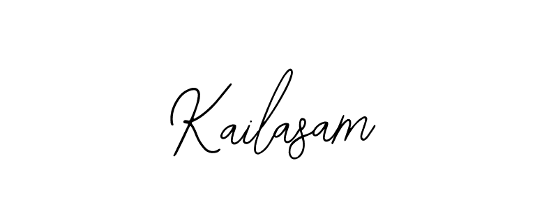 Similarly Bearetta-2O07w is the best handwritten signature design. Signature creator online .You can use it as an online autograph creator for name Kailasam. Kailasam signature style 12 images and pictures png