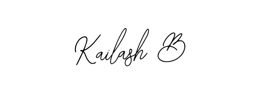 Make a beautiful signature design for name Kailash B. With this signature (Bearetta-2O07w) style, you can create a handwritten signature for free. Kailash B signature style 12 images and pictures png