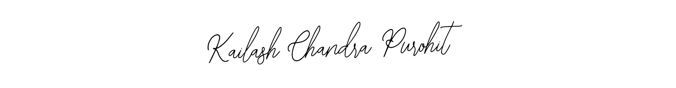 Design your own signature with our free online signature maker. With this signature software, you can create a handwritten (Bearetta-2O07w) signature for name Kailash Chandra Purohit. Kailash Chandra Purohit signature style 12 images and pictures png