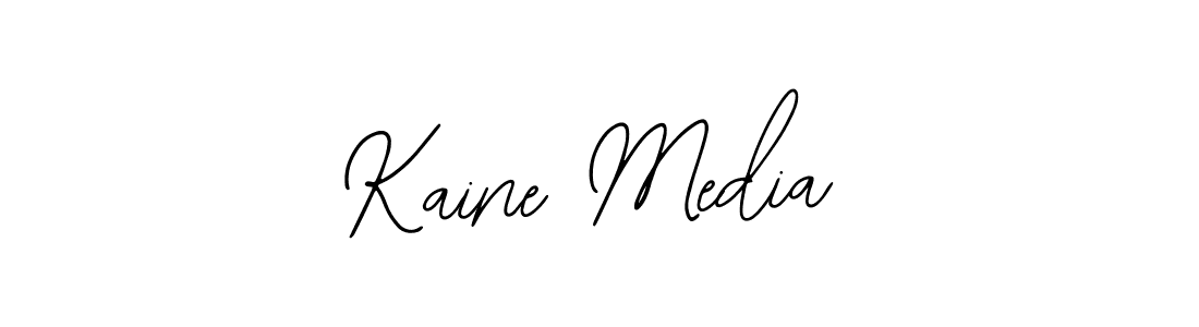 Use a signature maker to create a handwritten signature online. With this signature software, you can design (Bearetta-2O07w) your own signature for name Kaine Media. Kaine Media signature style 12 images and pictures png
