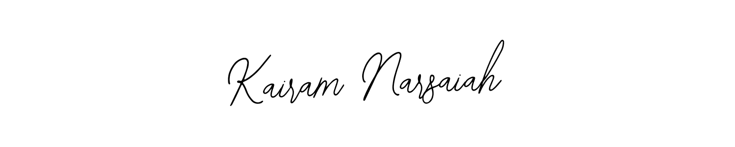 It looks lik you need a new signature style for name Kairam Narsaiah. Design unique handwritten (Bearetta-2O07w) signature with our free signature maker in just a few clicks. Kairam Narsaiah signature style 12 images and pictures png