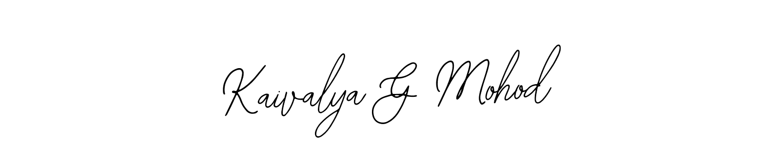 How to Draw Kaivalya G Mohod signature style? Bearetta-2O07w is a latest design signature styles for name Kaivalya G Mohod. Kaivalya G Mohod signature style 12 images and pictures png