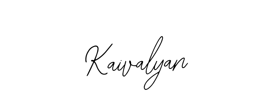 Also You can easily find your signature by using the search form. We will create Kaivalyan name handwritten signature images for you free of cost using Bearetta-2O07w sign style. Kaivalyan signature style 12 images and pictures png