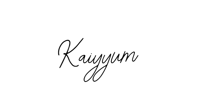 How to make Kaiyyum name signature. Use Bearetta-2O07w style for creating short signs online. This is the latest handwritten sign. Kaiyyum signature style 12 images and pictures png