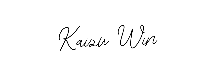 How to make Kaizu Win signature? Bearetta-2O07w is a professional autograph style. Create handwritten signature for Kaizu Win name. Kaizu Win signature style 12 images and pictures png