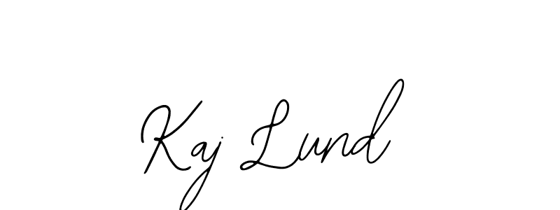 You should practise on your own different ways (Bearetta-2O07w) to write your name (Kaj Lund) in signature. don't let someone else do it for you. Kaj Lund signature style 12 images and pictures png