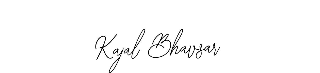 How to make Kajal Bhavsar name signature. Use Bearetta-2O07w style for creating short signs online. This is the latest handwritten sign. Kajal Bhavsar signature style 12 images and pictures png