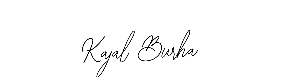 How to make Kajal Burha name signature. Use Bearetta-2O07w style for creating short signs online. This is the latest handwritten sign. Kajal Burha signature style 12 images and pictures png