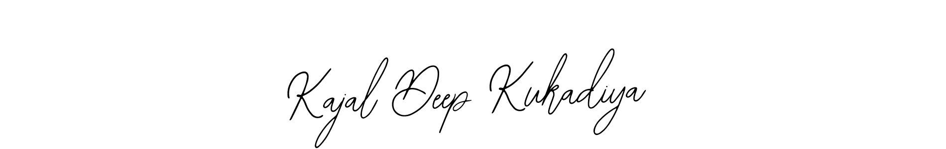 Also we have Kajal Deep Kukadiya name is the best signature style. Create professional handwritten signature collection using Bearetta-2O07w autograph style. Kajal Deep Kukadiya signature style 12 images and pictures png