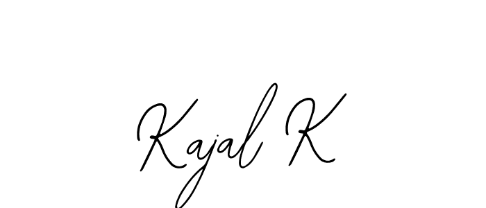 Also You can easily find your signature by using the search form. We will create Kajal K name handwritten signature images for you free of cost using Bearetta-2O07w sign style. Kajal K signature style 12 images and pictures png