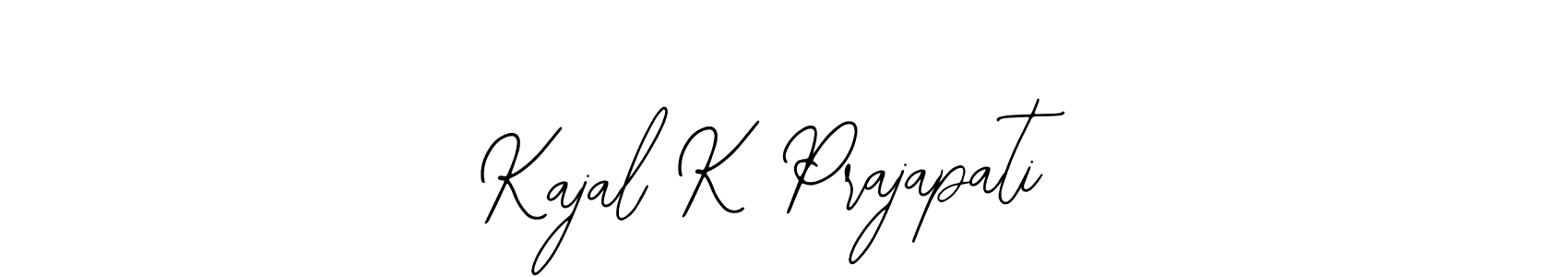 How to Draw Kajal K Prajapati signature style? Bearetta-2O07w is a latest design signature styles for name Kajal K Prajapati. Kajal K Prajapati signature style 12 images and pictures png