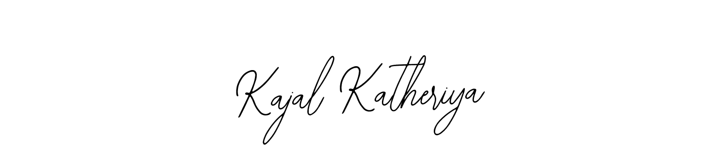 How to make Kajal Katheriya name signature. Use Bearetta-2O07w style for creating short signs online. This is the latest handwritten sign. Kajal Katheriya signature style 12 images and pictures png