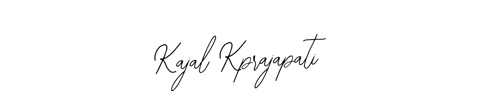 This is the best signature style for the Kajal Kprajapati name. Also you like these signature font (Bearetta-2O07w). Mix name signature. Kajal Kprajapati signature style 12 images and pictures png