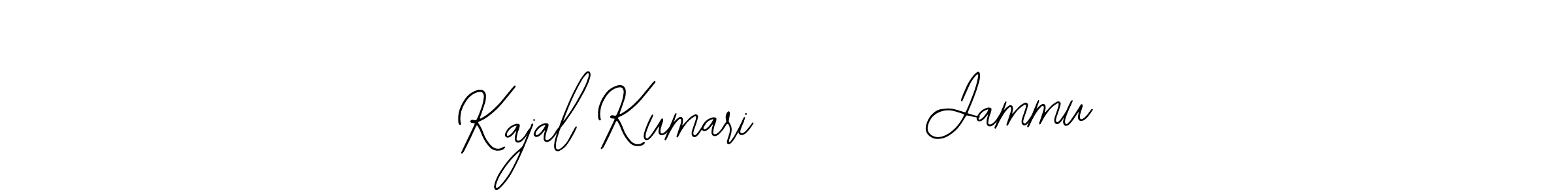 Bearetta-2O07w is a professional signature style that is perfect for those who want to add a touch of class to their signature. It is also a great choice for those who want to make their signature more unique. Get Kajal Kumari       Jammu name to fancy signature for free. Kajal Kumari       Jammu signature style 12 images and pictures png