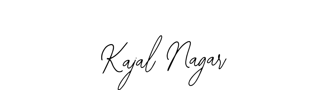 How to make Kajal Nagar name signature. Use Bearetta-2O07w style for creating short signs online. This is the latest handwritten sign. Kajal Nagar signature style 12 images and pictures png