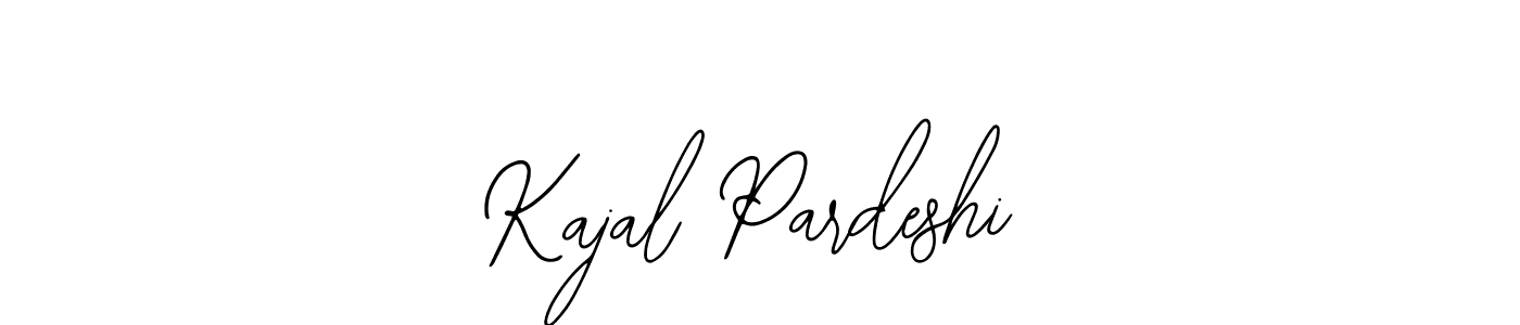 The best way (Bearetta-2O07w) to make a short signature is to pick only two or three words in your name. The name Kajal Pardeshi include a total of six letters. For converting this name. Kajal Pardeshi signature style 12 images and pictures png