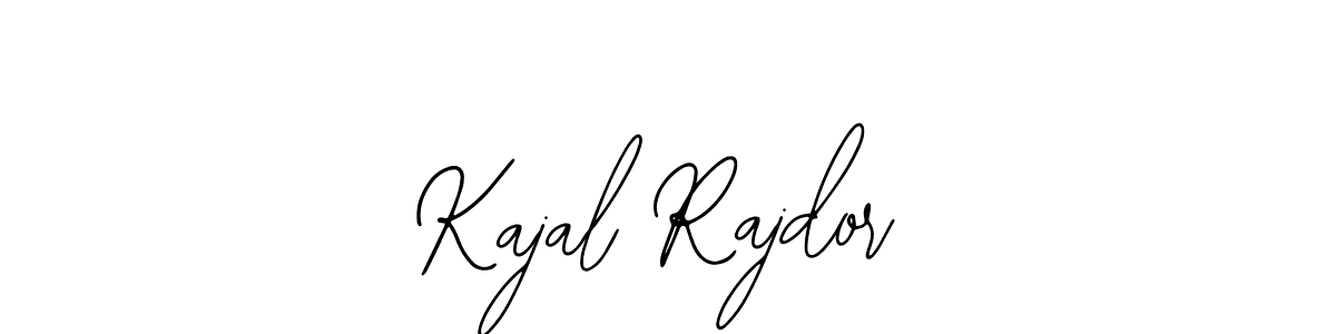 You should practise on your own different ways (Bearetta-2O07w) to write your name (Kajal Rajdor) in signature. don't let someone else do it for you. Kajal Rajdor signature style 12 images and pictures png