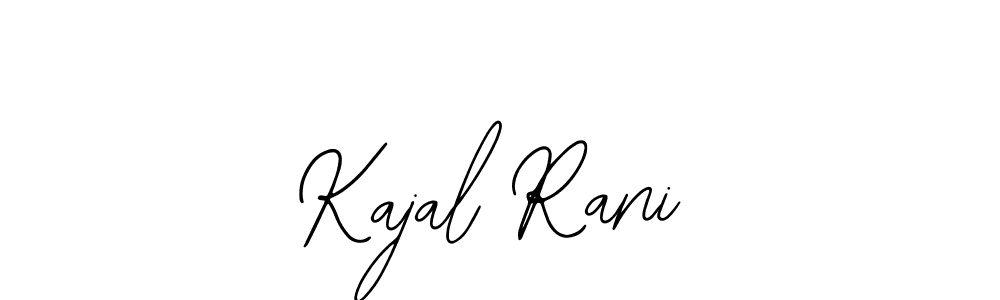 You should practise on your own different ways (Bearetta-2O07w) to write your name (Kajal Rani) in signature. don't let someone else do it for you. Kajal Rani signature style 12 images and pictures png