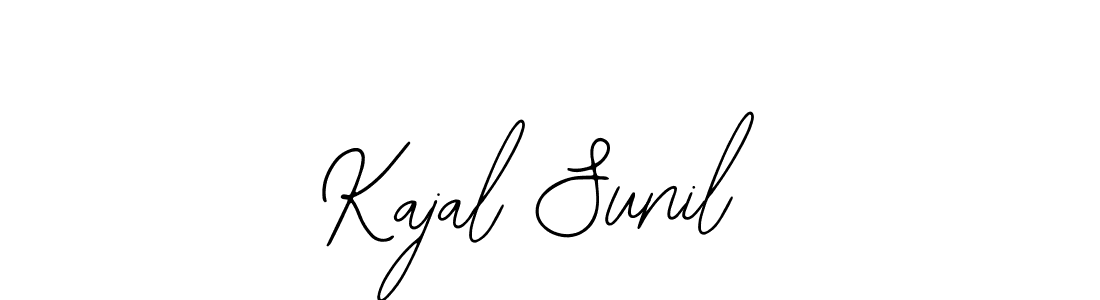 Use a signature maker to create a handwritten signature online. With this signature software, you can design (Bearetta-2O07w) your own signature for name Kajal Sunil. Kajal Sunil signature style 12 images and pictures png