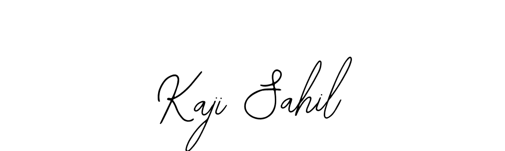 You should practise on your own different ways (Bearetta-2O07w) to write your name (Kaji Sahil) in signature. don't let someone else do it for you. Kaji Sahil signature style 12 images and pictures png