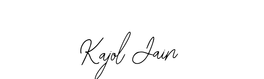 You should practise on your own different ways (Bearetta-2O07w) to write your name (Kajol Jain) in signature. don't let someone else do it for you. Kajol Jain signature style 12 images and pictures png