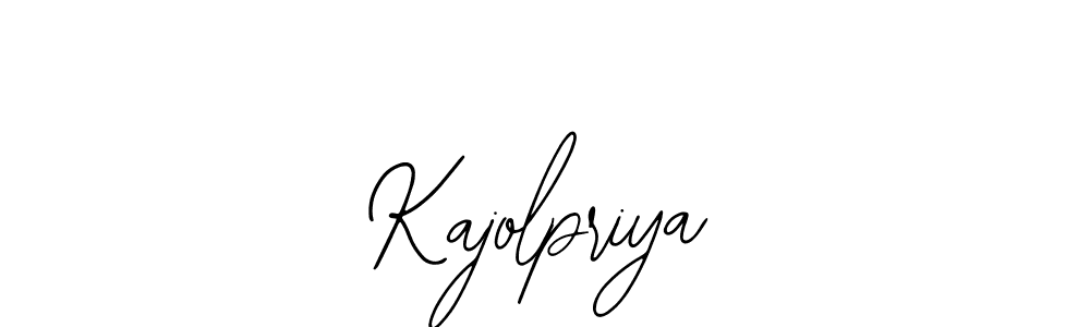 How to make Kajolpriya name signature. Use Bearetta-2O07w style for creating short signs online. This is the latest handwritten sign. Kajolpriya signature style 12 images and pictures png
