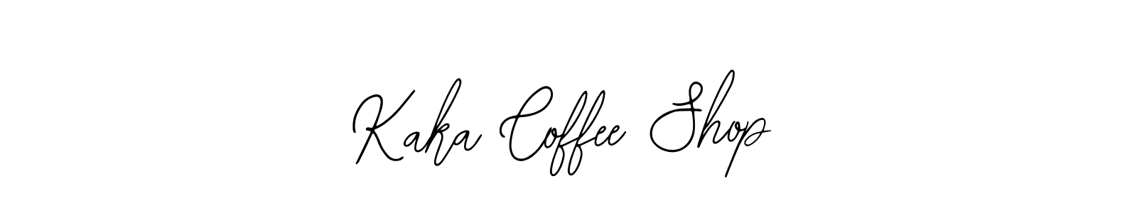 Kaka Coffee Shop stylish signature style. Best Handwritten Sign (Bearetta-2O07w) for my name. Handwritten Signature Collection Ideas for my name Kaka Coffee Shop. Kaka Coffee Shop signature style 12 images and pictures png