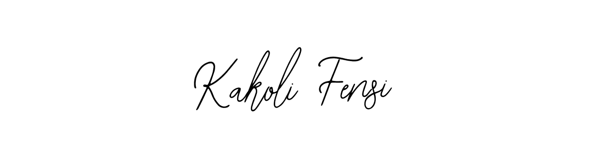 Make a beautiful signature design for name Kakoli Fensi. With this signature (Bearetta-2O07w) style, you can create a handwritten signature for free. Kakoli Fensi signature style 12 images and pictures png