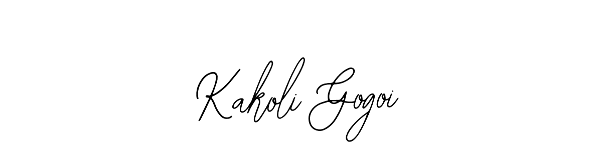 Also we have Kakoli Gogoi name is the best signature style. Create professional handwritten signature collection using Bearetta-2O07w autograph style. Kakoli Gogoi signature style 12 images and pictures png