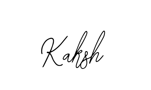 Design your own signature with our free online signature maker. With this signature software, you can create a handwritten (Bearetta-2O07w) signature for name Kaksh. Kaksh signature style 12 images and pictures png