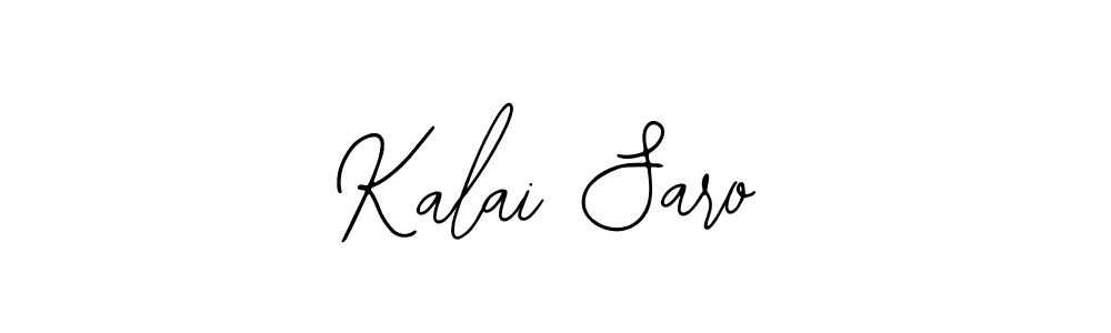 Bearetta-2O07w is a professional signature style that is perfect for those who want to add a touch of class to their signature. It is also a great choice for those who want to make their signature more unique. Get Kalai Saro name to fancy signature for free. Kalai Saro signature style 12 images and pictures png