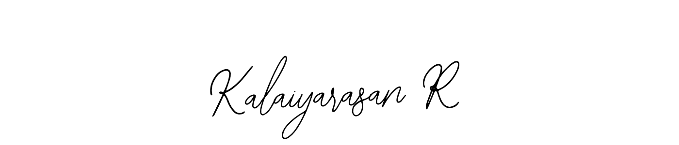 Also You can easily find your signature by using the search form. We will create Kalaiyarasan R name handwritten signature images for you free of cost using Bearetta-2O07w sign style. Kalaiyarasan R signature style 12 images and pictures png