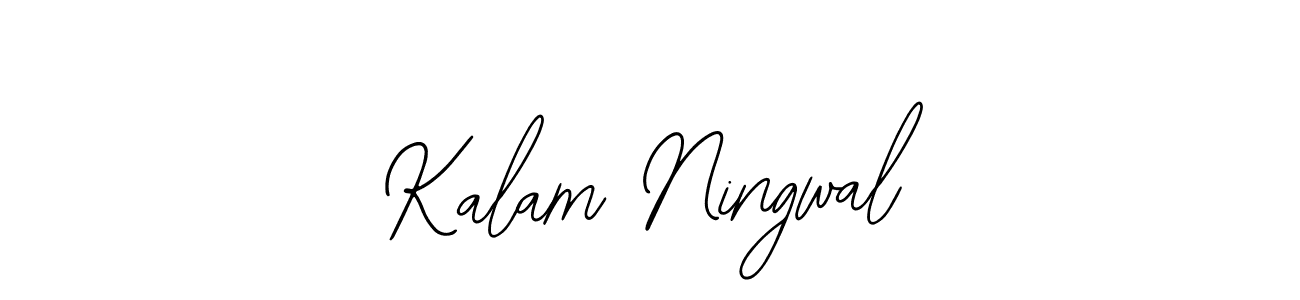 Design your own signature with our free online signature maker. With this signature software, you can create a handwritten (Bearetta-2O07w) signature for name Kalam Ningwal. Kalam Ningwal signature style 12 images and pictures png