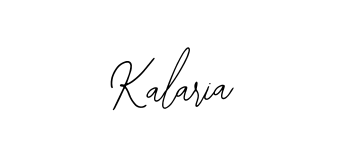 Design your own signature with our free online signature maker. With this signature software, you can create a handwritten (Bearetta-2O07w) signature for name Kalaria. Kalaria signature style 12 images and pictures png