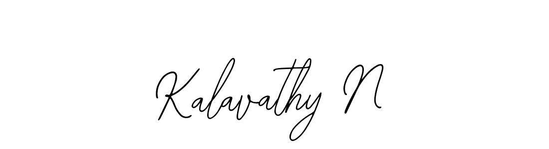The best way (Bearetta-2O07w) to make a short signature is to pick only two or three words in your name. The name Kalavathy N include a total of six letters. For converting this name. Kalavathy N signature style 12 images and pictures png
