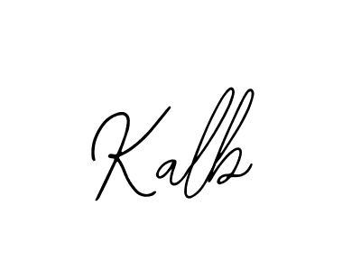 Design your own signature with our free online signature maker. With this signature software, you can create a handwritten (Bearetta-2O07w) signature for name Kalb. Kalb signature style 12 images and pictures png