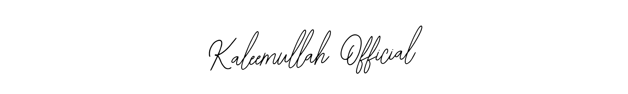 How to make Kaleemullah Official signature? Bearetta-2O07w is a professional autograph style. Create handwritten signature for Kaleemullah Official name. Kaleemullah Official signature style 12 images and pictures png
