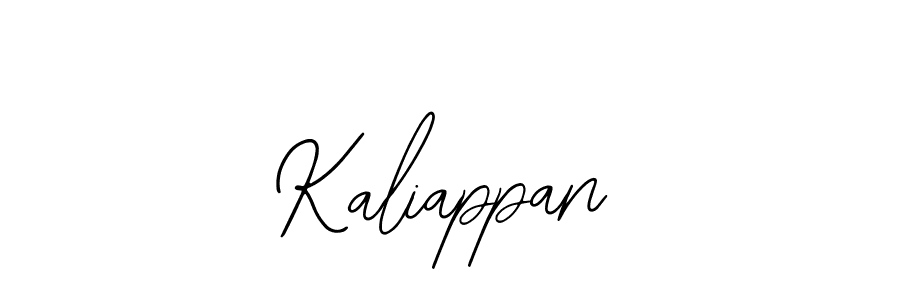 You should practise on your own different ways (Bearetta-2O07w) to write your name (Kaliappan) in signature. don't let someone else do it for you. Kaliappan signature style 12 images and pictures png