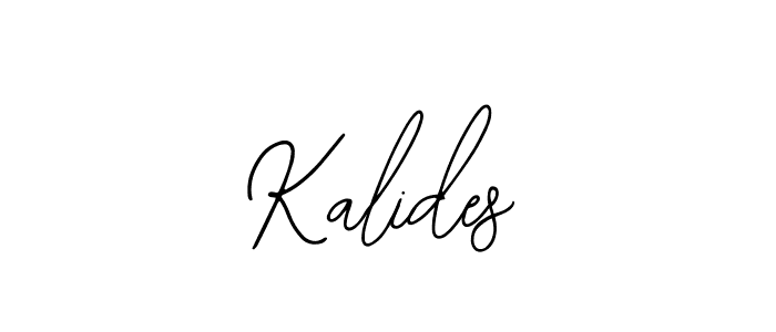 Use a signature maker to create a handwritten signature online. With this signature software, you can design (Bearetta-2O07w) your own signature for name Kalides. Kalides signature style 12 images and pictures png