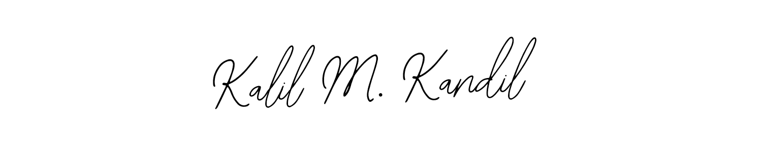 This is the best signature style for the Kalil M. Kandil name. Also you like these signature font (Bearetta-2O07w). Mix name signature. Kalil M. Kandil signature style 12 images and pictures png