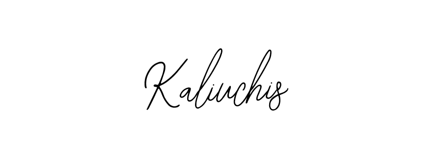 Similarly Bearetta-2O07w is the best handwritten signature design. Signature creator online .You can use it as an online autograph creator for name Kaliuchis. Kaliuchis signature style 12 images and pictures png