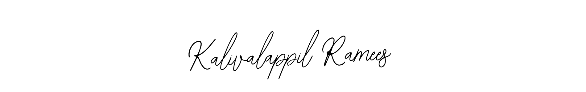 The best way (Bearetta-2O07w) to make a short signature is to pick only two or three words in your name. The name Kalivalappil Ramees include a total of six letters. For converting this name. Kalivalappil Ramees signature style 12 images and pictures png