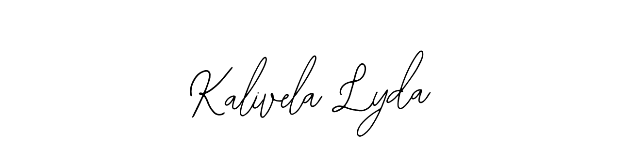 Bearetta-2O07w is a professional signature style that is perfect for those who want to add a touch of class to their signature. It is also a great choice for those who want to make their signature more unique. Get Kalivela Lyda name to fancy signature for free. Kalivela Lyda signature style 12 images and pictures png