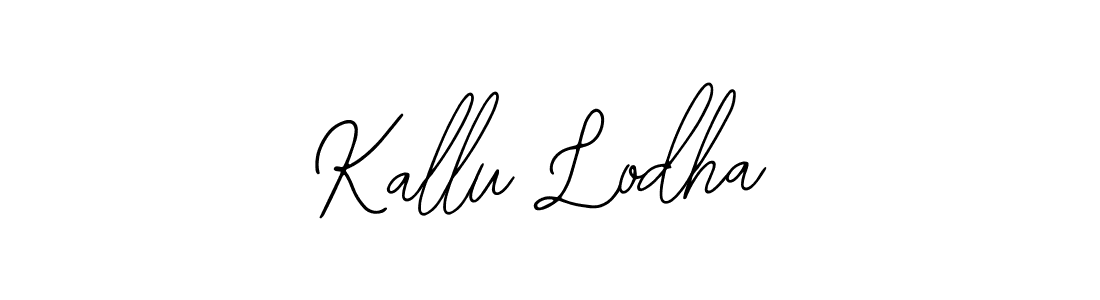 How to make Kallu Lodha name signature. Use Bearetta-2O07w style for creating short signs online. This is the latest handwritten sign. Kallu Lodha signature style 12 images and pictures png